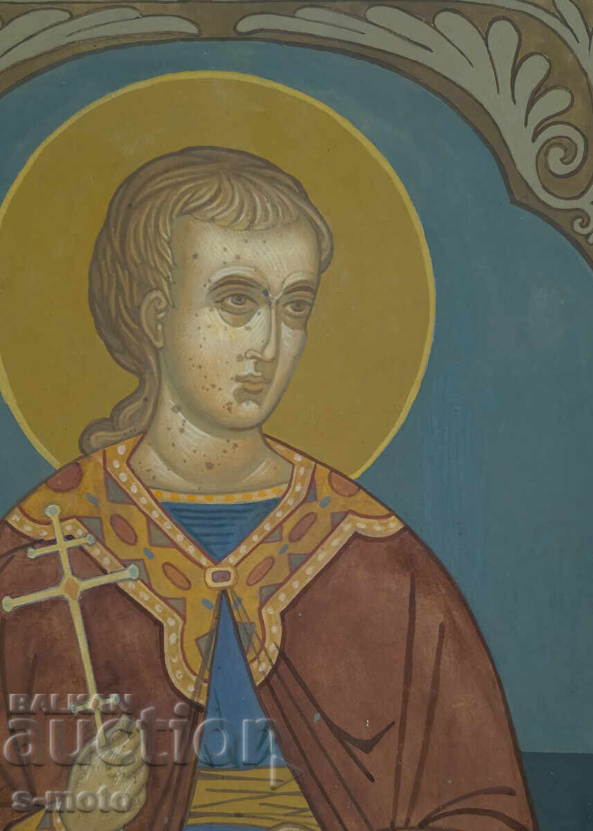 Картина темпера - Св. Мъченик Трифон, икона - 5