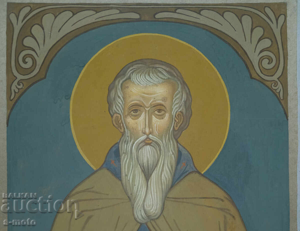 Картина темпера - Св. Иван Рилски, икона с цена 250.00 лв. | € 127.82 Картина темпера - Св. Иван Рилски, икона с цена 250.00 лв. | € 127.82