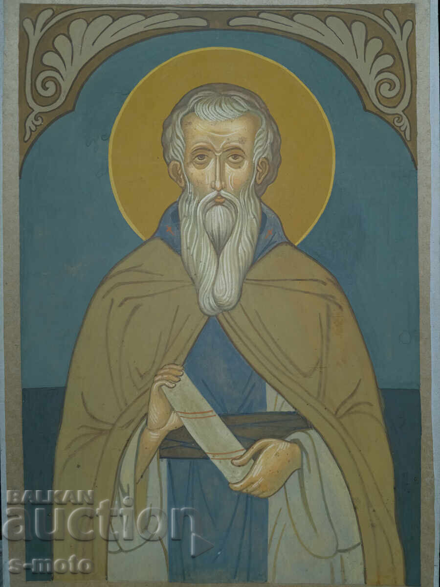 Картина темпера - Св. Иван Рилски, икона Картина темпера - Св. Иван Рилски, икона