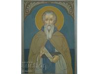 Картина темпера - Св. Иван Рилски, икона