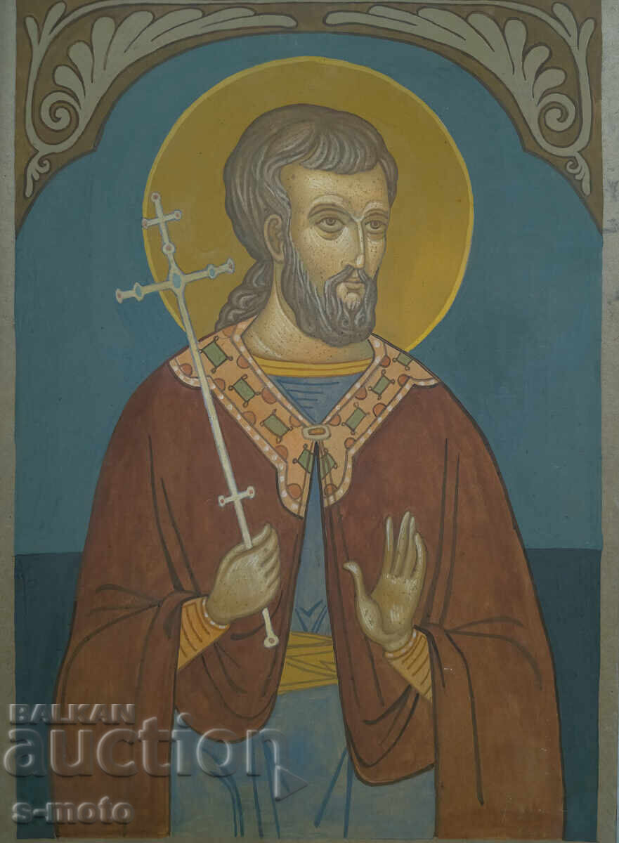 Έργο τέμπερας - Άγιος Μηνάς, εικόνα