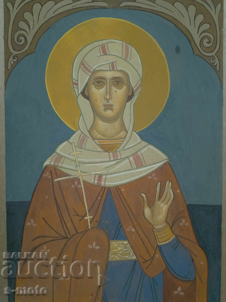 Tablou tempera - Sfânta Marina din Antiohia, icoană - 5 Tablou tempera - Sfânta Marina din Antiohia, icoană - 5