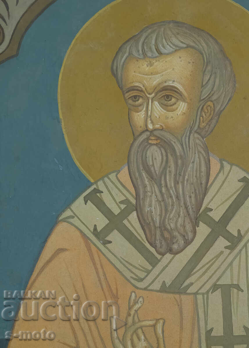 Licitație Tablou tempera - Sf. Ignatie, icoană