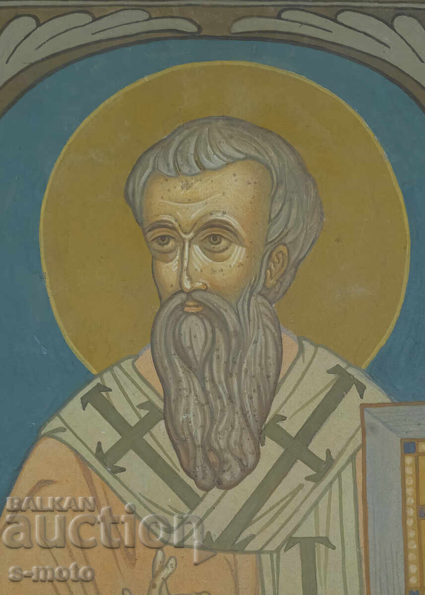 Tablou tempera - Sf. Ignatie, icoană - 6