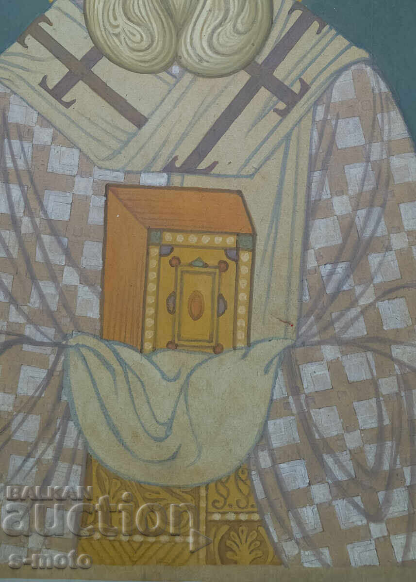 Licitație Tablou tempera - Sf. Eftimie de Târnovo, icoană