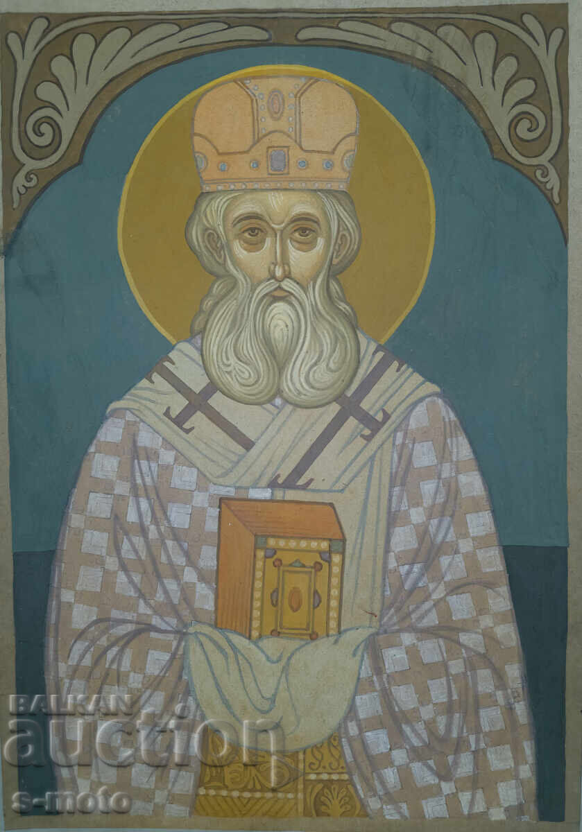 Tablou tempera - Sf. Eftimie de Târnovo, icoană - 5