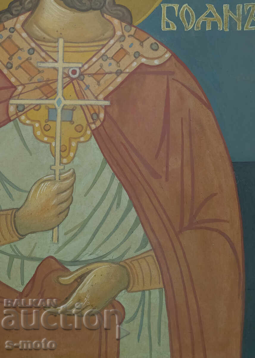 Tablou tempera - Sf. Boian Enravota, icoană - 7