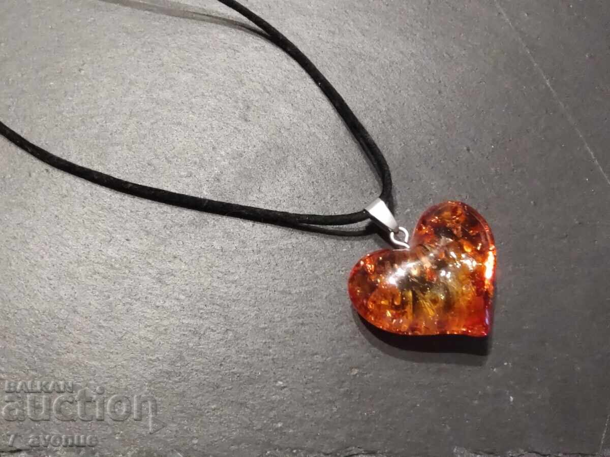 Necklace pendant heart, beauty, 24.06.25 - 5