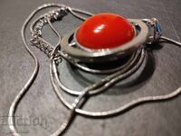 Colier guler lung, cu cerc rotitor, 24.06.25