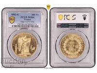 100 Francs 1882 A France - MS64 by PCGS (gold)