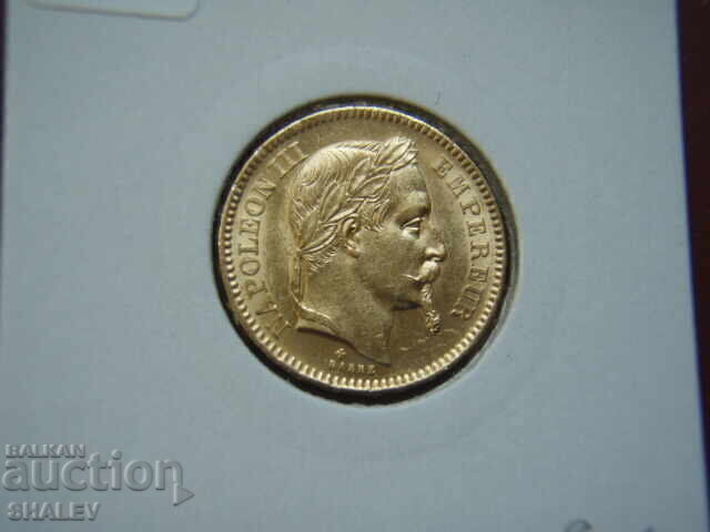 20 Franci 1866 BB Franța (20 franka Frantsiya) - AU/Unc (zlato) - 5