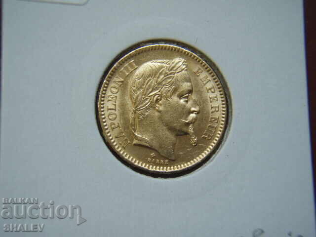 20 Franci 1866 BB Franța (20 franka Frantsiya) - AU/Unc (zlato) - 6
