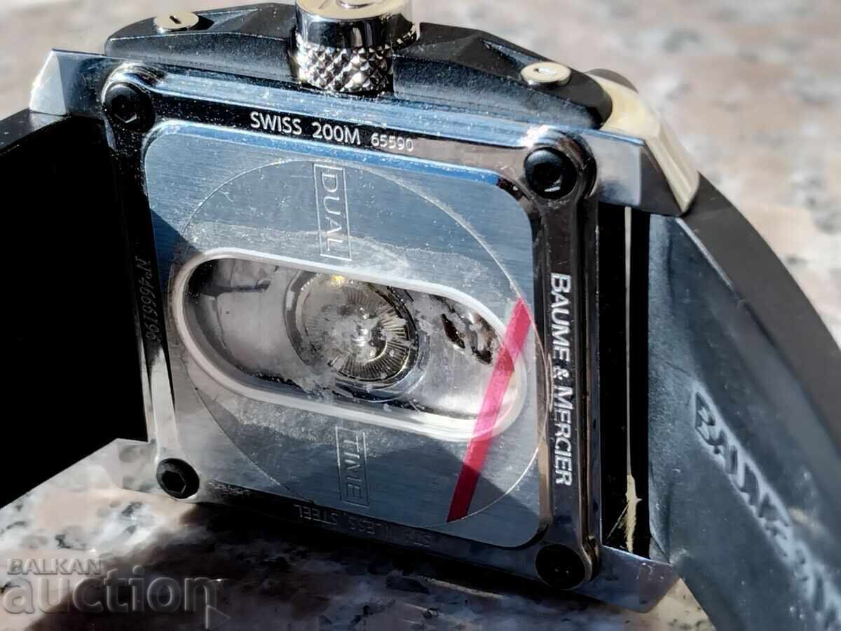 Δημοπρασία Ελβετικό Αυτόματο Baume & Mercier με Διαμαντένιο Σκελετό