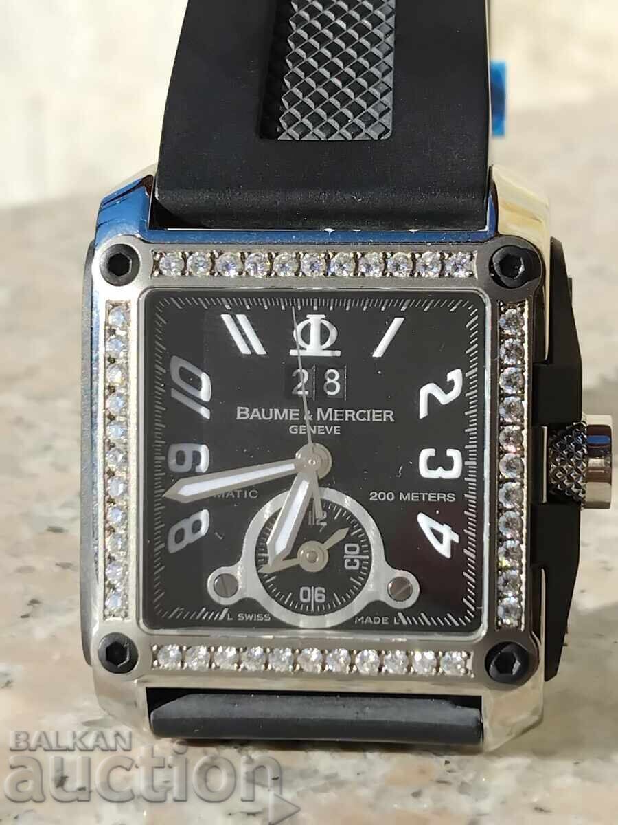 Swiss Automatic Baume & Mercier with Diamond Bezel