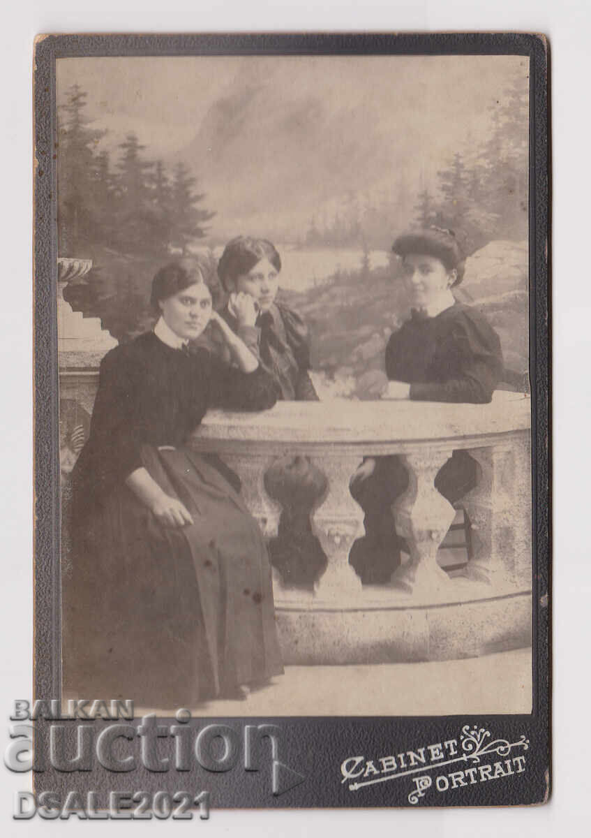 1900-τα τρεις νεαρές γυναίκες πορτρέτο Κιουστεντίλ φωτογραφία καρμπόν 74607 1900-τα τρεις νεαρές γυναίκες πορτρέτο Κιουστεντίλ φωτογραφία καρμπόν 74607