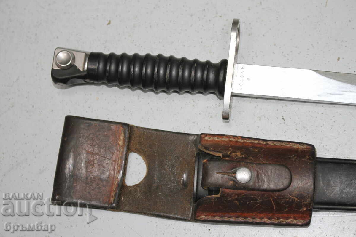 Auction Swiss M57 bayonet. Complete Auction Swiss M57 bayonet. Complete