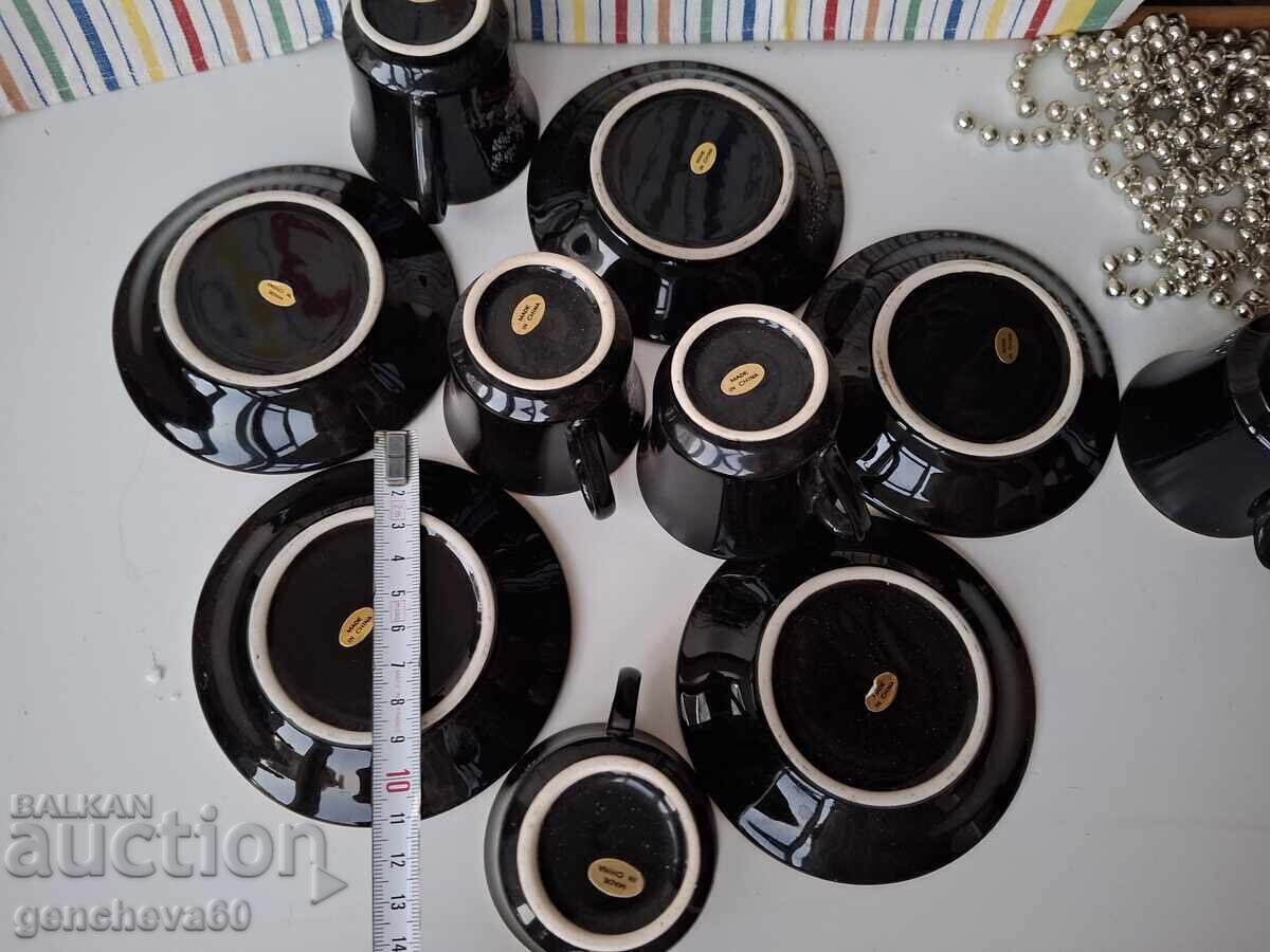 Beautiful Japanese new porcelain coffee set - 5