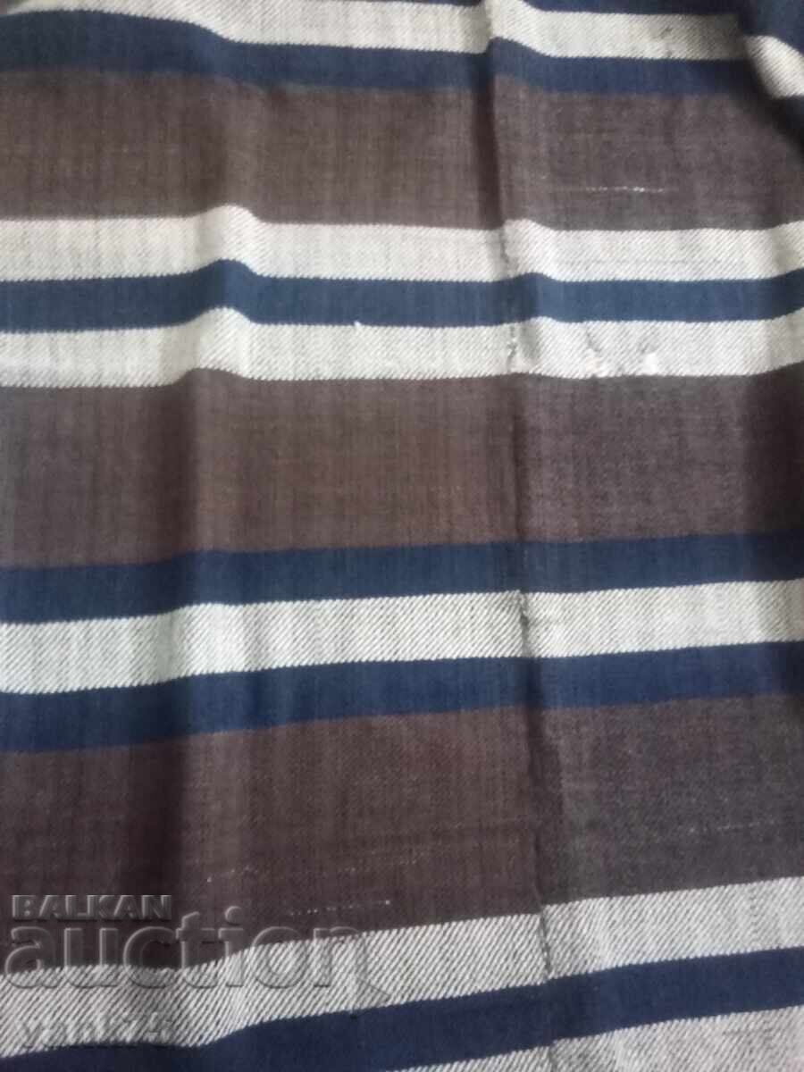 Hand-woven 100 percent wool rug on a loom