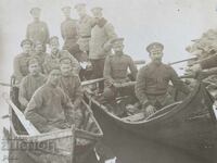 First meeting of Bulgarian and Russian officers, Danube River, Tulcea, 1917