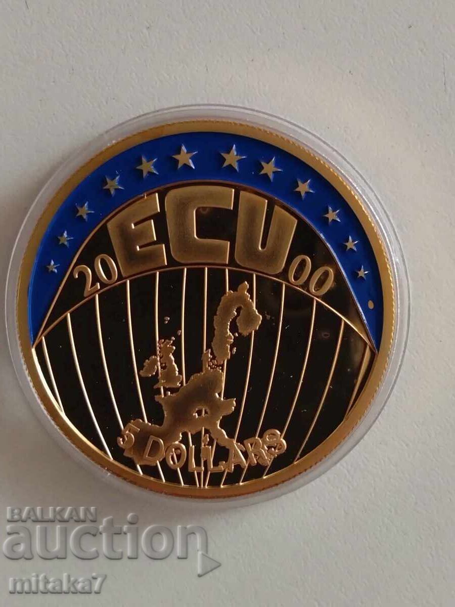 5 dollar 2000, Liberia