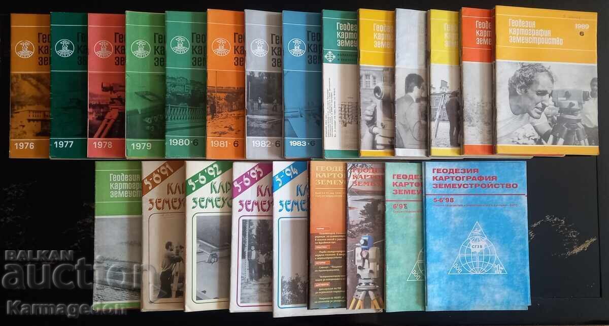 Write-offs - "Geodesy, Cartography, Land Management" 1976-1998