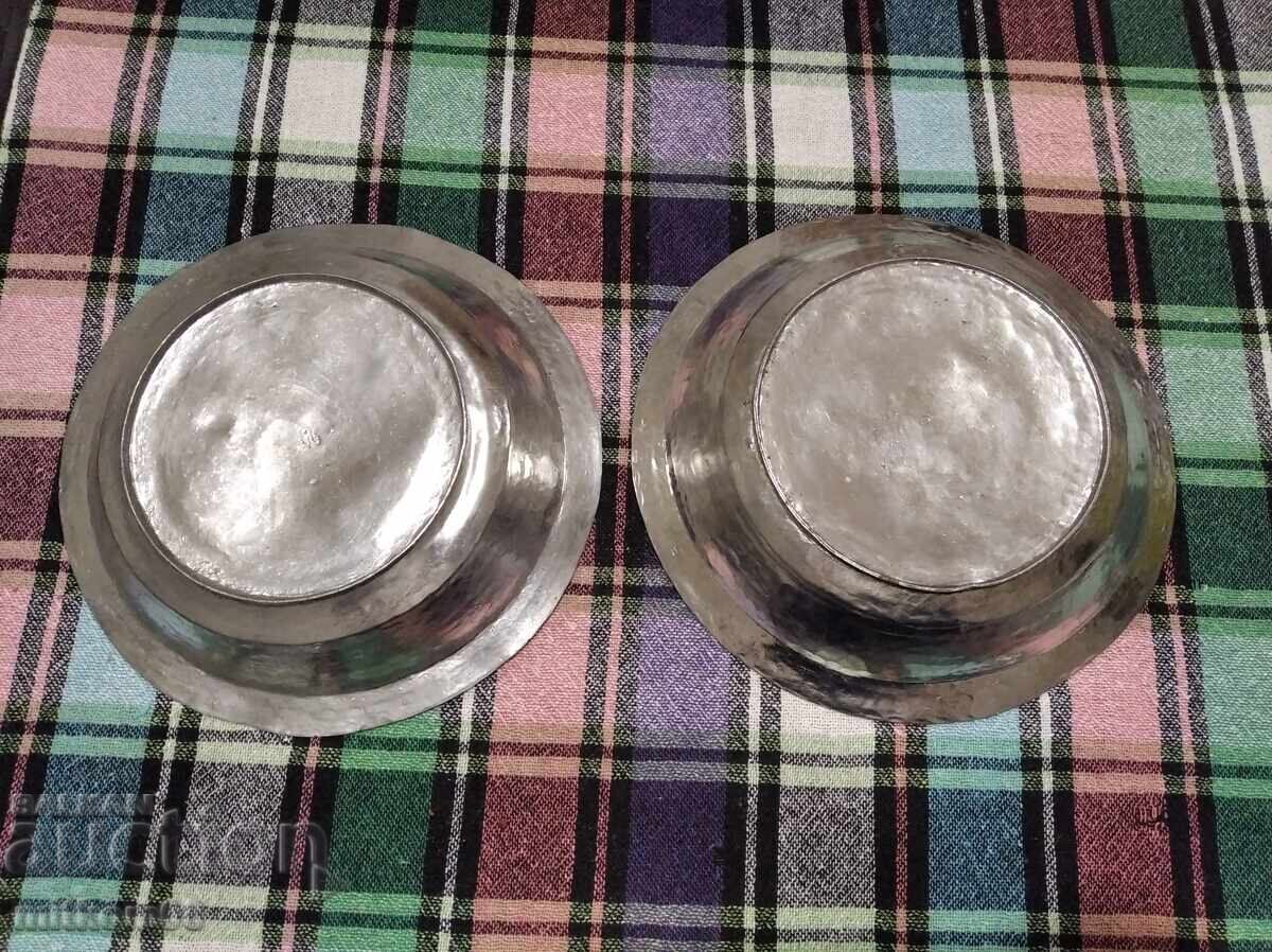 Two copper dishes lot with price 55.00 BGN | € 28.12