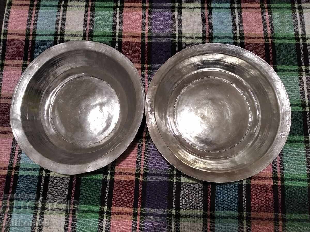 Lot de 2 farfurii Sahan, cupru