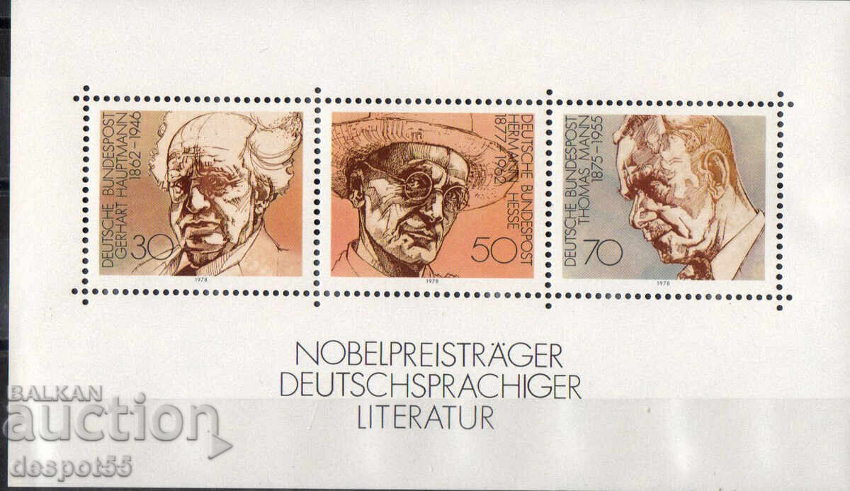 1978. RFG. Laureați Nobel pentru Literatură. Bloc