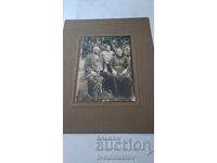 Photo of an Elderly Man, Women, and a Boy, Cardboard