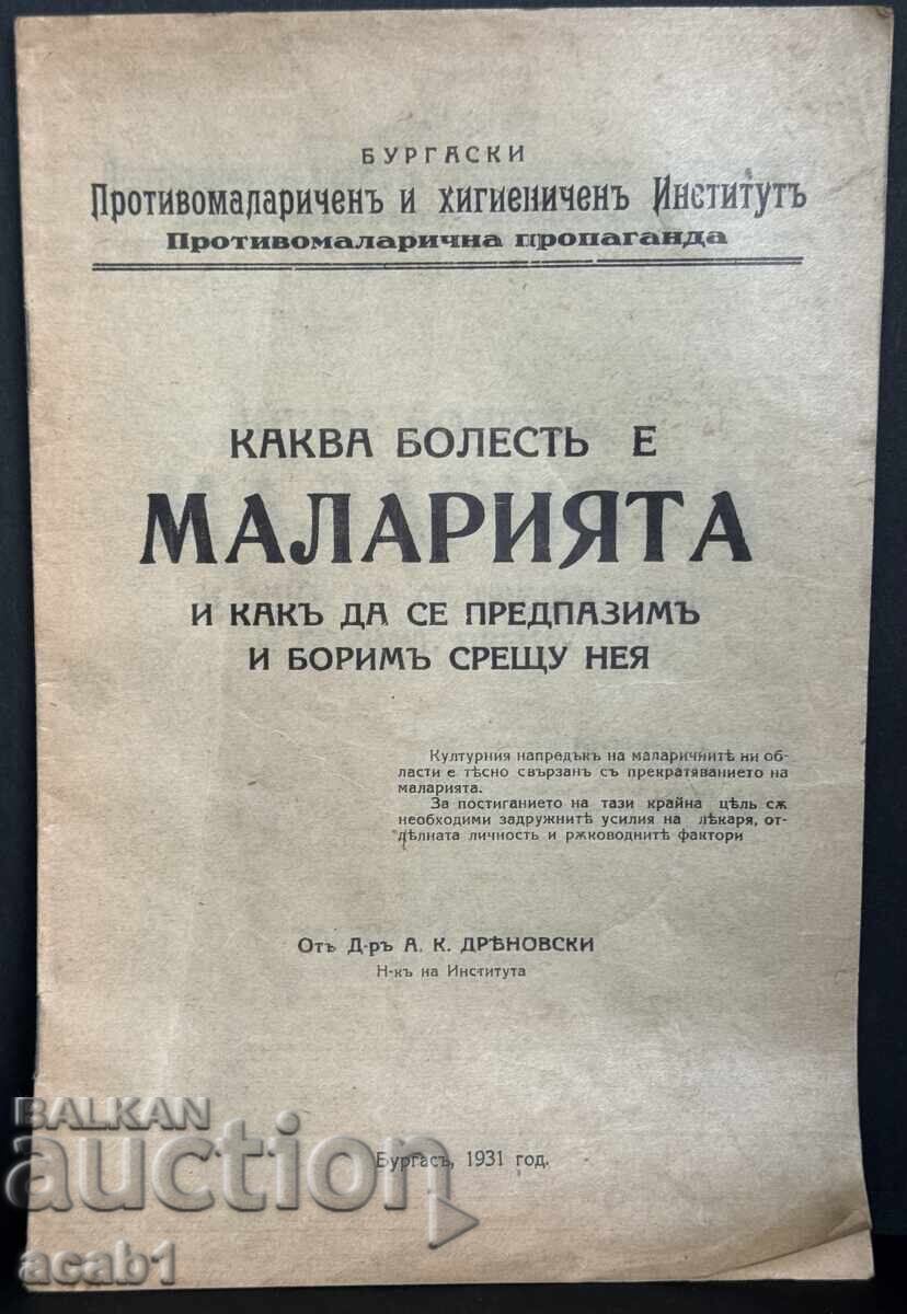 Д-р Константин Несторов Марков Малария в България с цена 119.99 лв. | € 61.35
