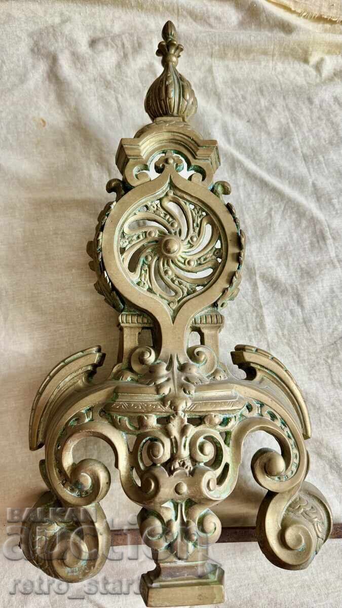 Livrarea Decorațiune antică franceză pentru șemineu, alamă