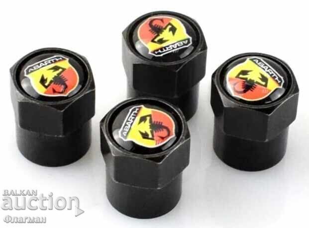 Auction  Valve caps for tires "ABARTH"