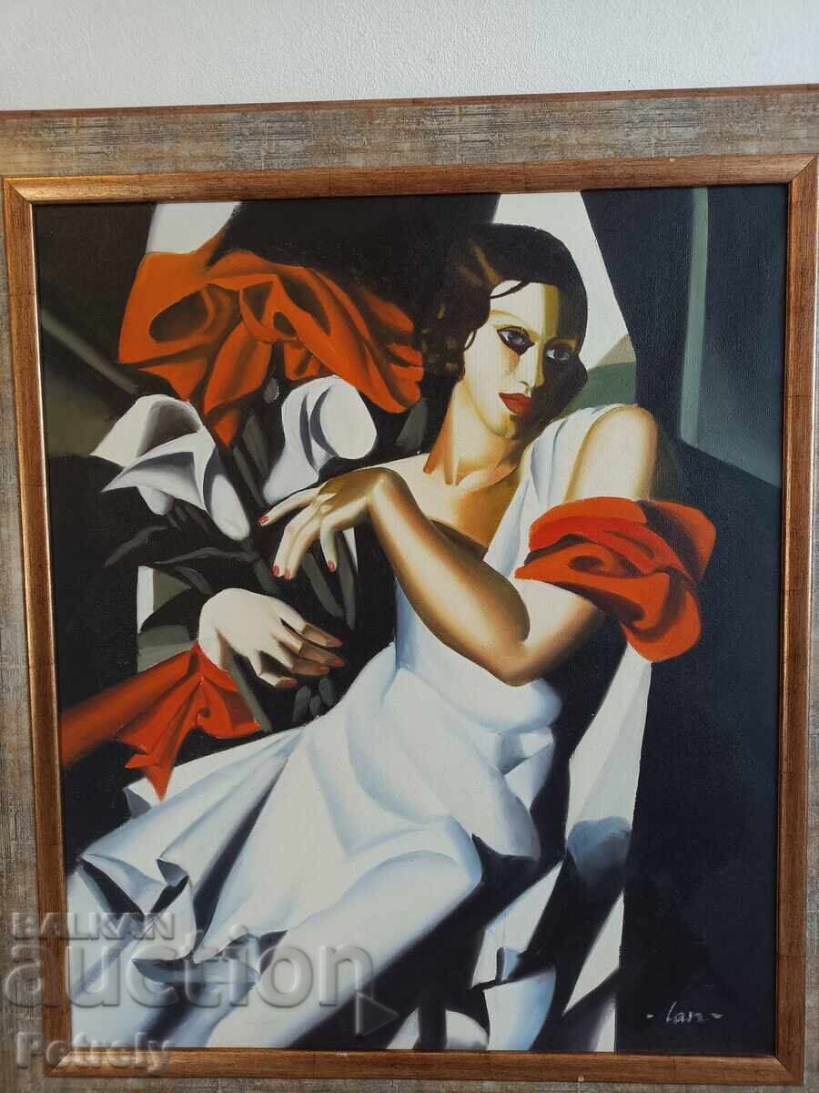 Μεγάλη ελαιογραφία με τιμή 300.00 BGN | € 153.39 Μεγάλη ελαιογραφία με τιμή 300.00 BGN | € 153.39