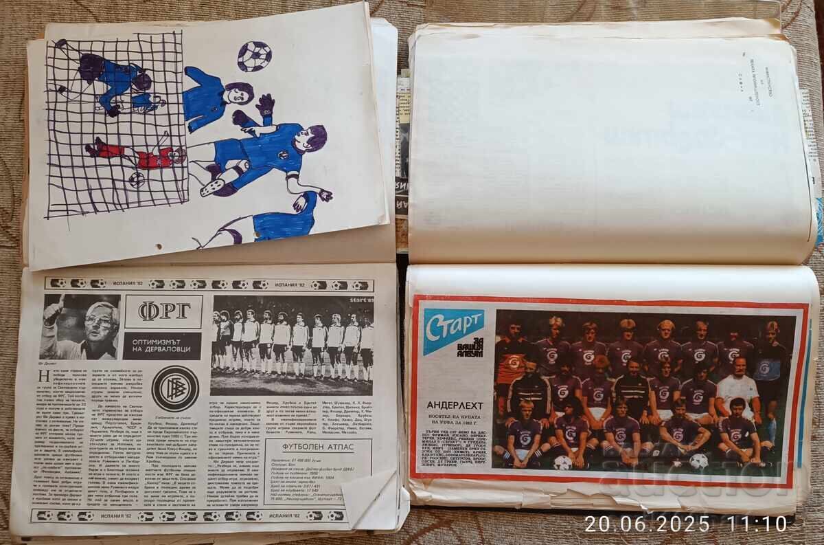 Football team album from the newspaper Start + notebook with clippings - 5