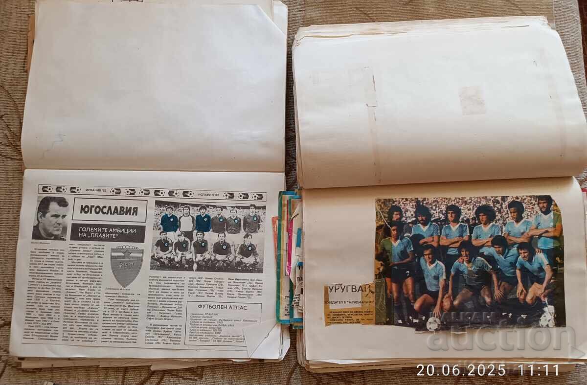 Football team album from the newspaper Start + notebook with clippings - 6