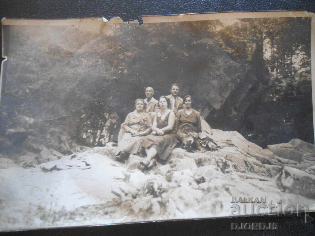 Fotografie veche, 16.VIII.1930, Vârșeț, cascada