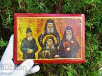 Icon of Joseph the Hesychast, Porphyrios of Kavsokalyvia, Paisios of Mount Athos, and Jacob of Tsali