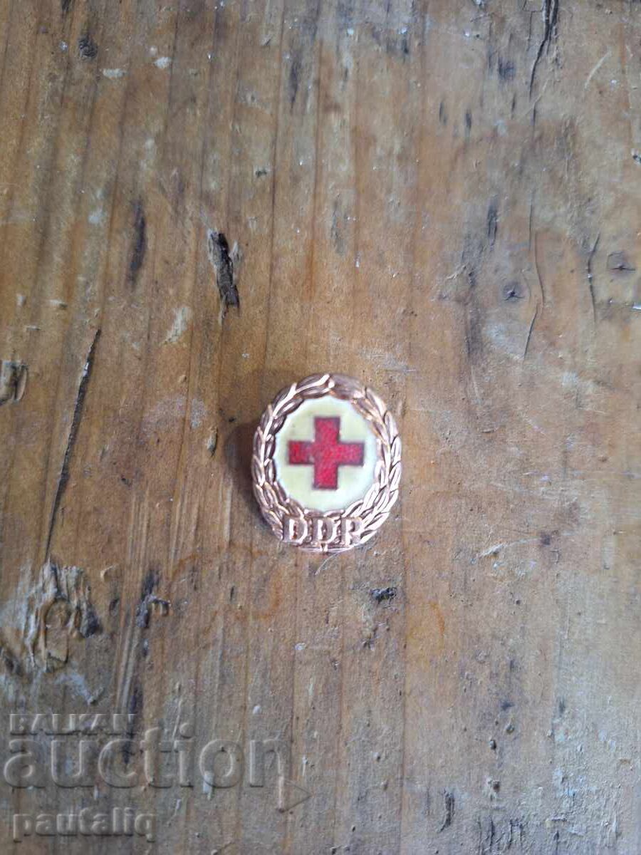 Σηματάκι Ανατολικής Γερμανίας Ερυθρού Σταυρού Σηματάκι Ανατολικής Γερμανίας Ερυθρού Σταυρού
