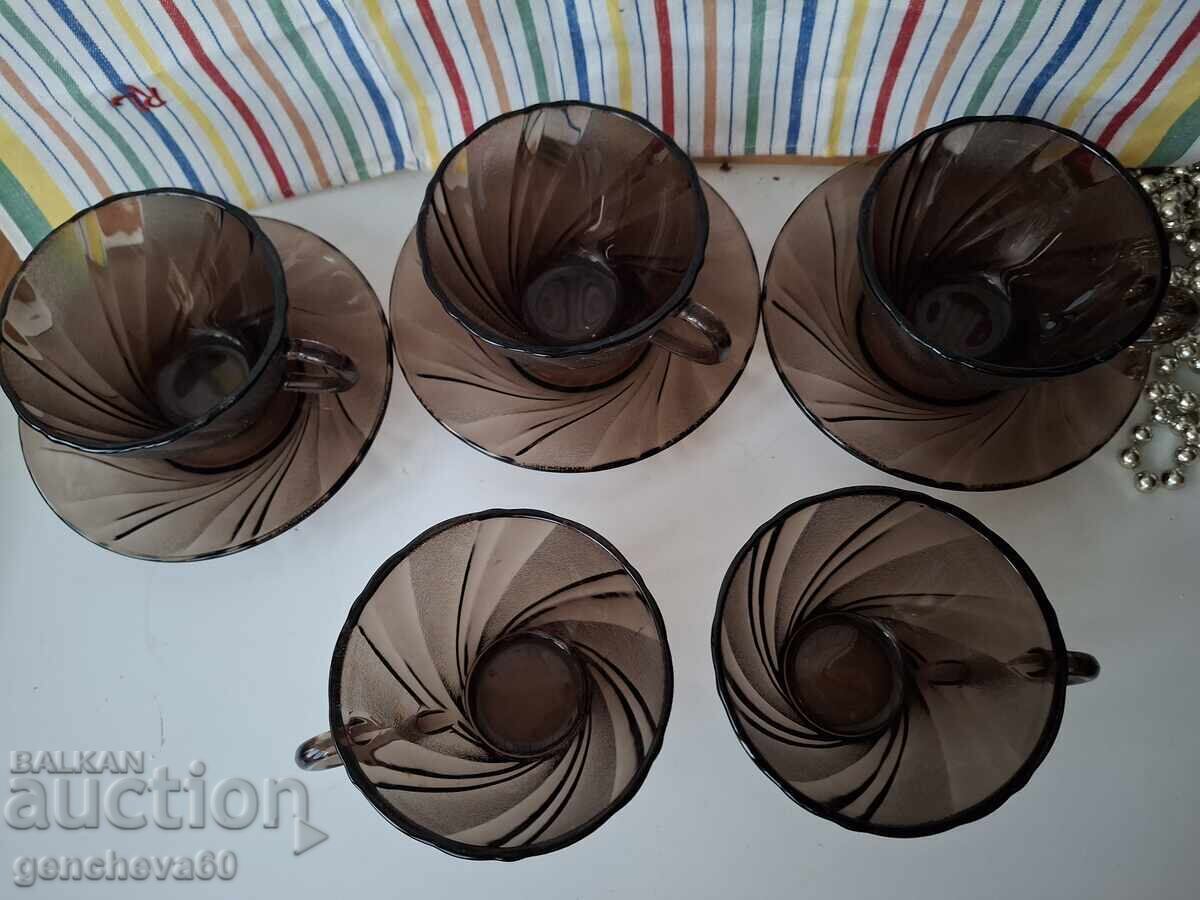 Σερβίς τσαγιού, καφέ από Duralex - 5 Σερβίς τσαγιού, καφέ από Duralex - 5