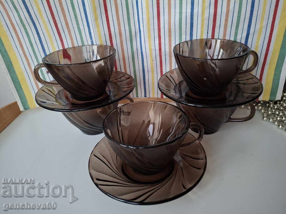 Σερβίς τσαγιού, καφέ από Duralex - 7 Σερβίς τσαγιού, καφέ από Duralex - 7