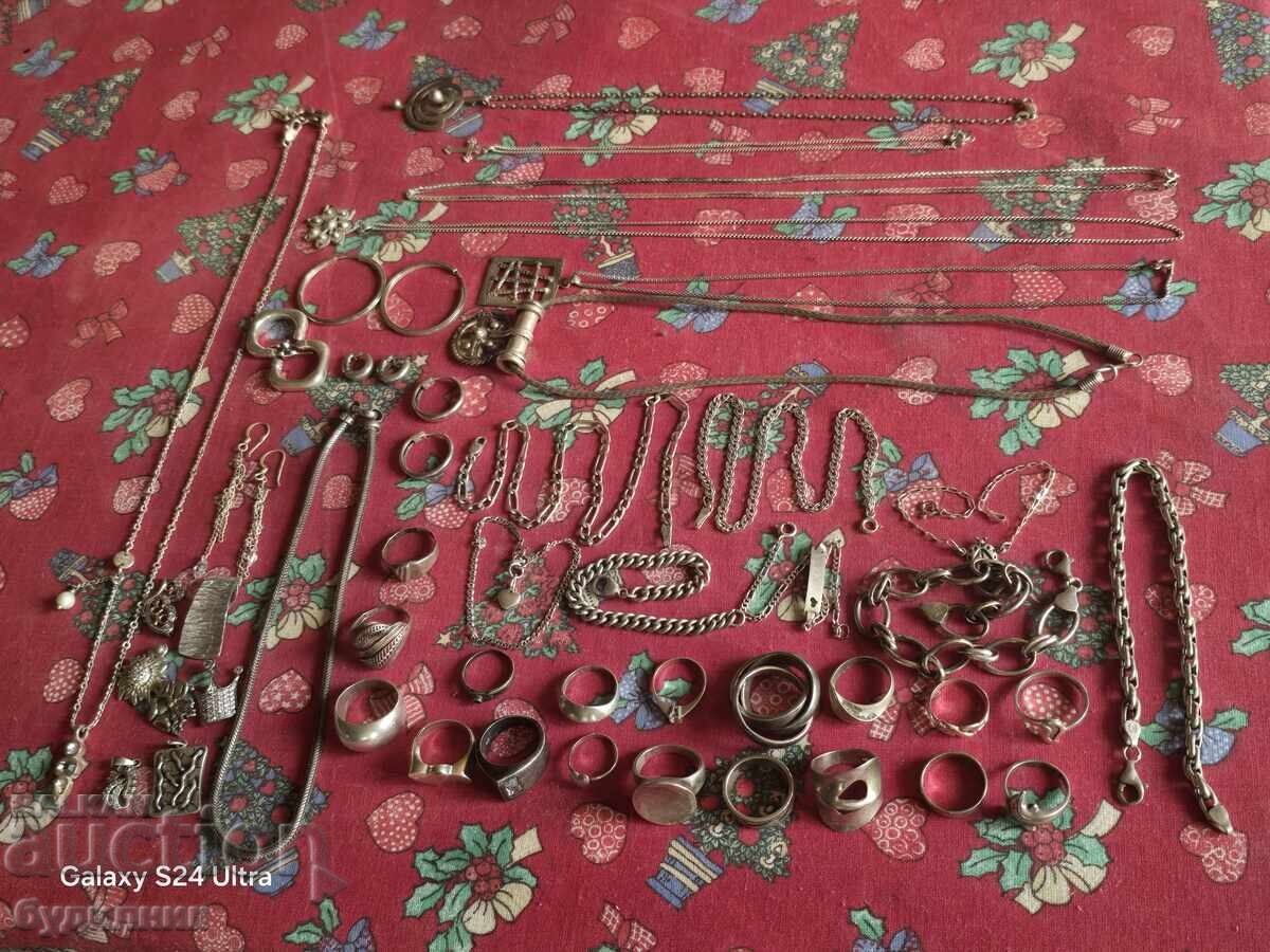 Silver 272.97g. Everything is intact and usable and re-sold