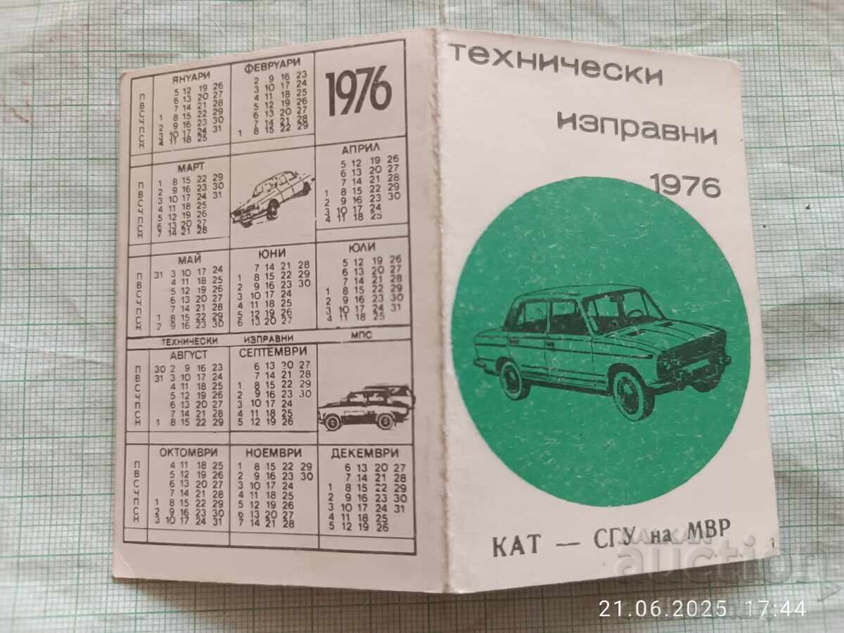 Licitație Calendar KAT SGU MVR Tehnică în regulă 1976