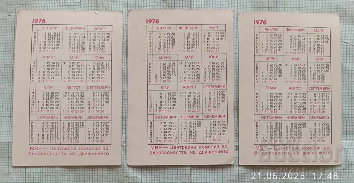 Calendar MVR Centrala Siguranței Circulației 1976 - 5