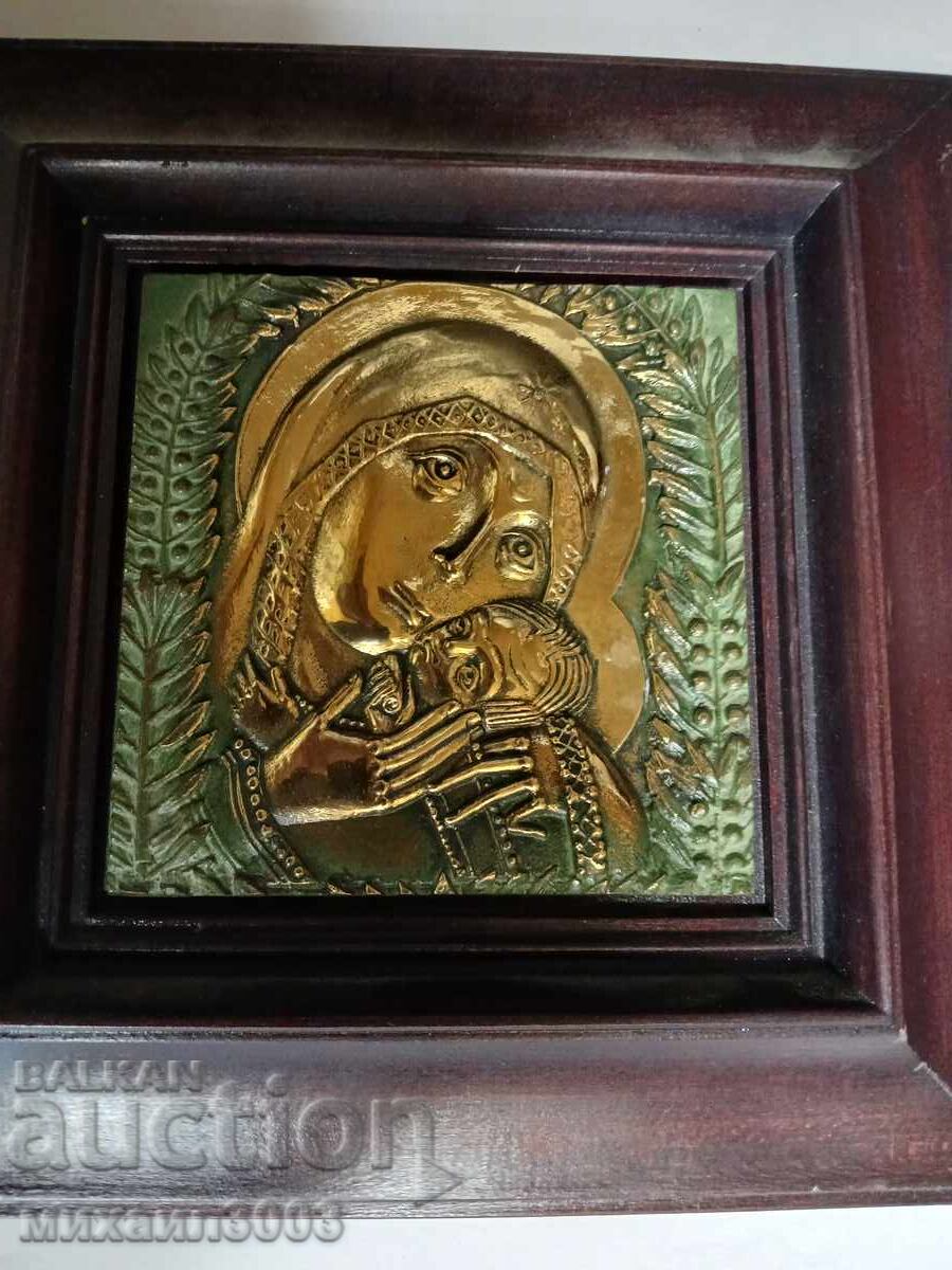 Auction  BRONZE SCULPTURE OF KUNCHO KUNCHEV, THEOTOKOS (VIRGIN MARY) OF TENDERNESS