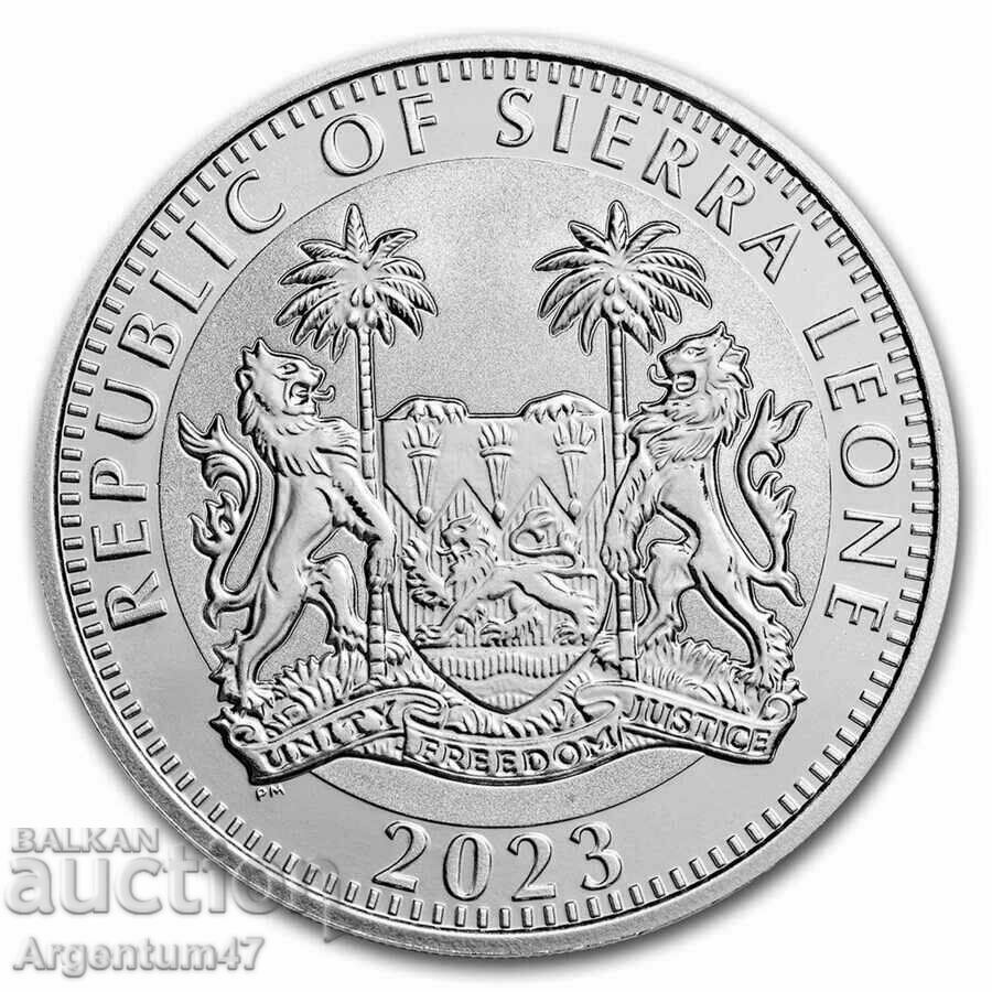 SILVER 1 OZ 2023 SIERRA LEONE - GOD OF ALL GODS RA με τιμή 139.99 BGN | € 71.58