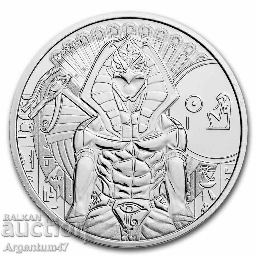 SILVER 1 OZ 2023 SIERRA LEONE - DUMNEZEU TUTUROR ZEILOR RA