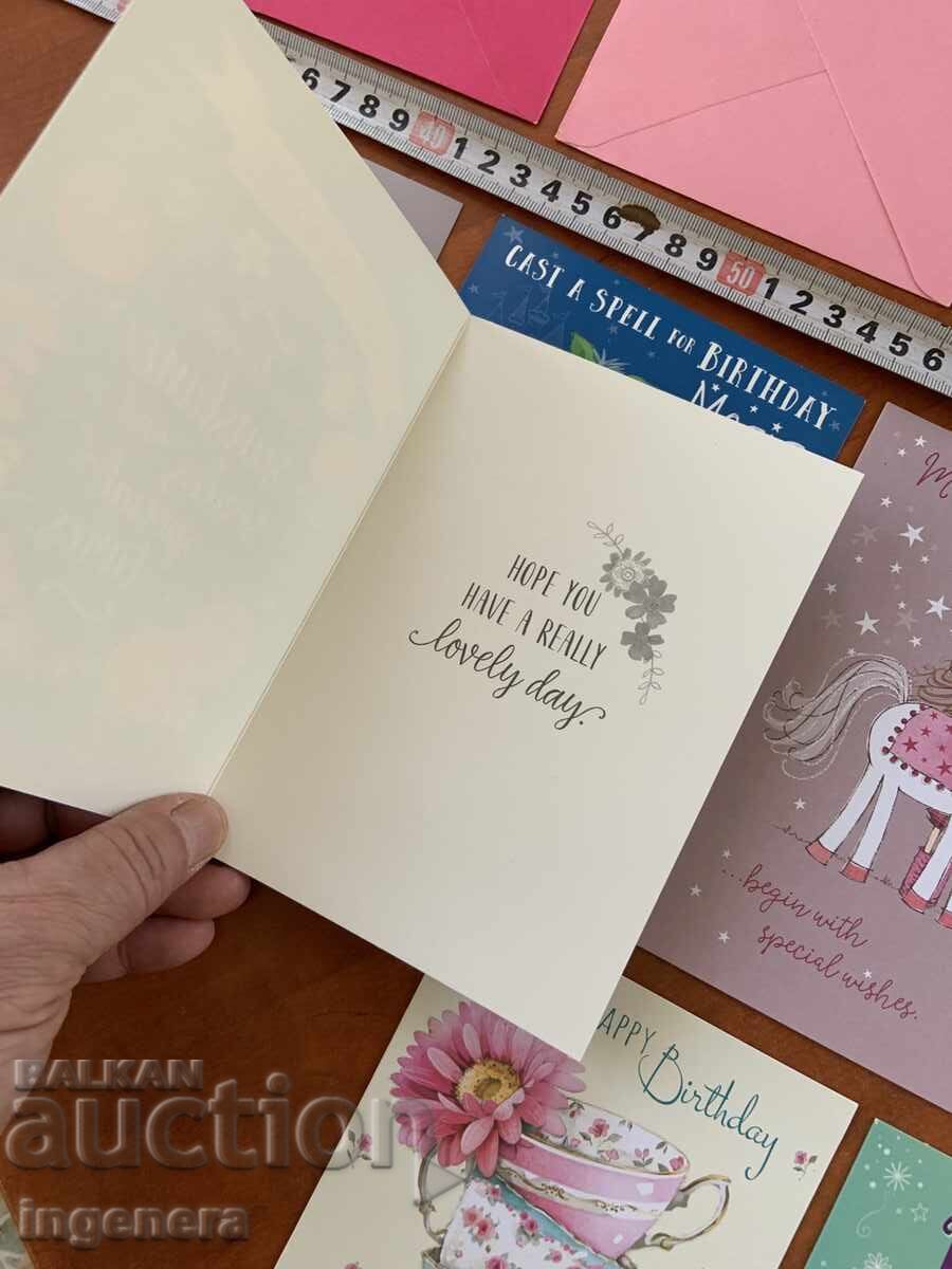 Delivery of GREETING CARD SET WITH ENVELOPE - LOT OF 7 PCS