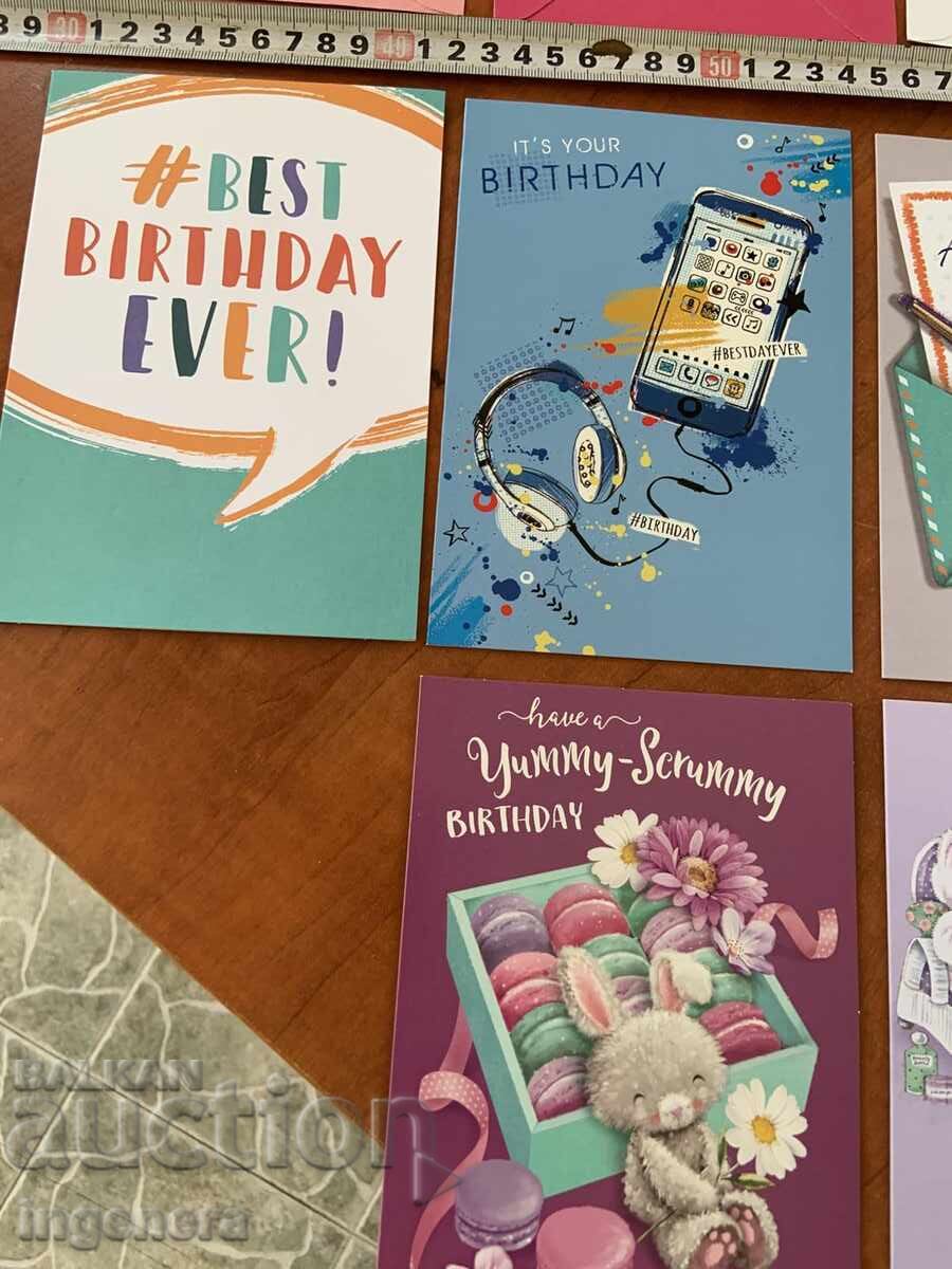 GREETING CARD SET WITH ENVELOPE - LOT OF 6 PCS with price 9.00 BGN | € 4.60 GREETING CARD SET WITH ENVELOPE - LOT OF 6 PCS with price 9.00 BGN | € 4.60