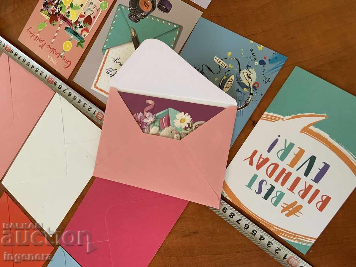 Delivery of GREETING CARD SET WITH ENVELOPE - LOT OF 6 PCS Delivery of GREETING CARD SET WITH ENVELOPE - LOT OF 6 PCS