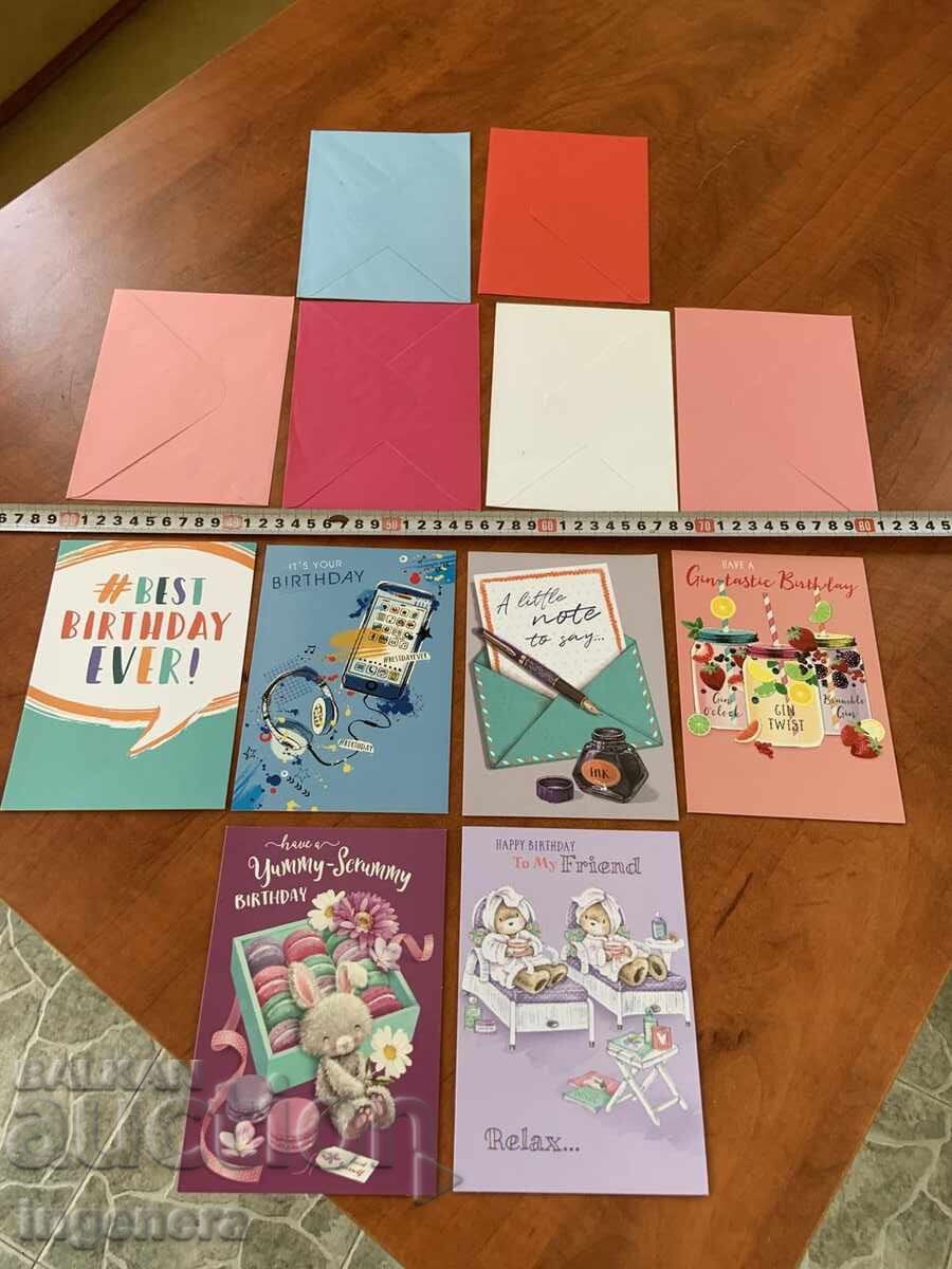 GREETING CARD SET WITH ENVELOPE - LOT OF 6 PCS GREETING CARD SET WITH ENVELOPE - LOT OF 6 PCS